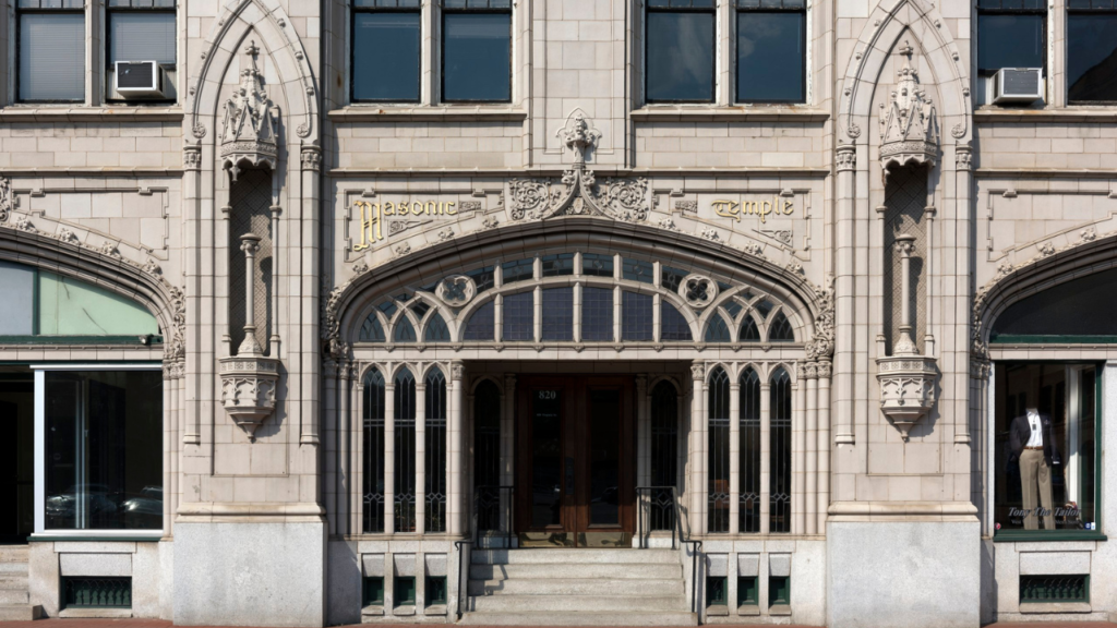 Building facade in downtown Charleston, West Virginia